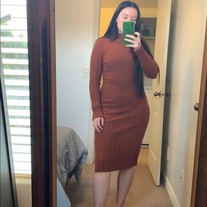 super stretchy long sleeve dress